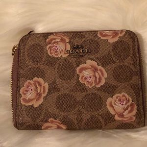Coach Floral Accordian Wallet